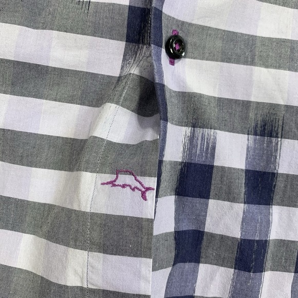 Tommy Bahama Mens  M Plaid Button Down Shirt Long Sleeve 100% Cotton Preppy - Picture 2 of 6